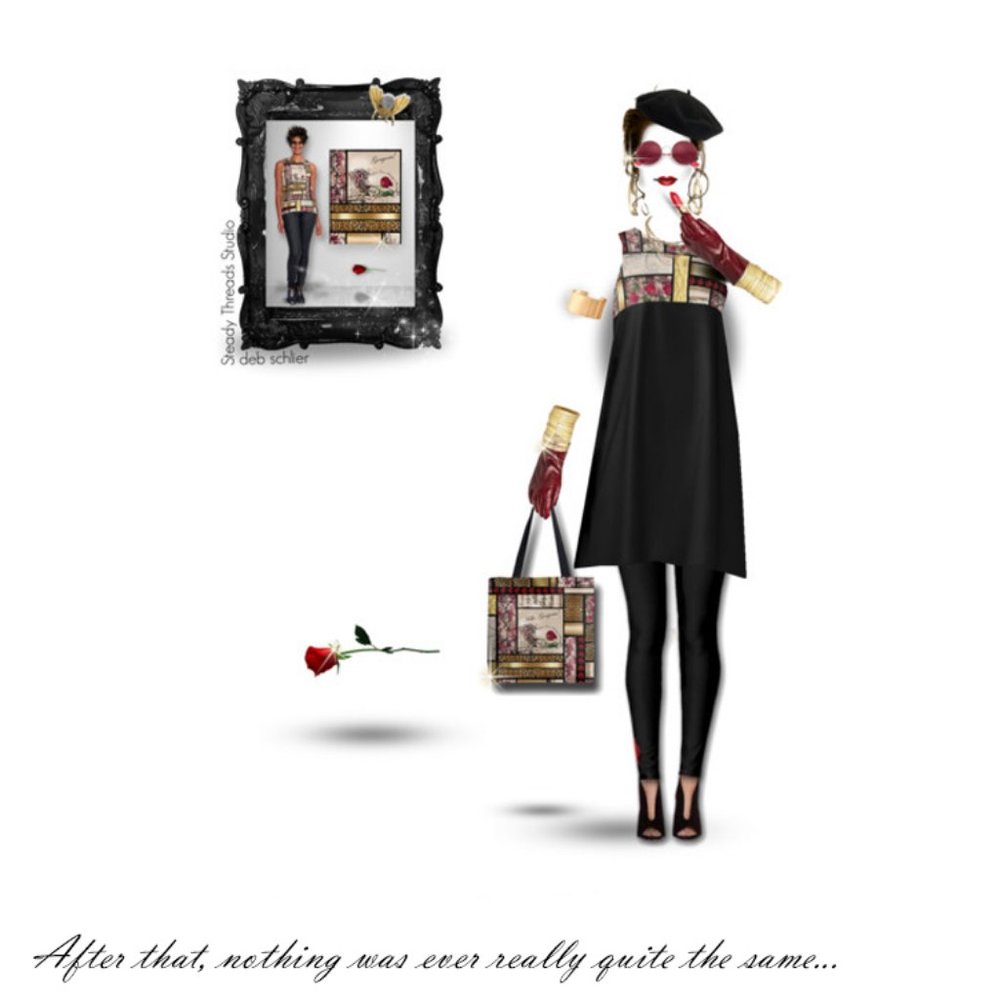 Fashion Art Note Card Blank Greeting or Invitation - Picture 2 of 6
